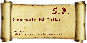 Sauerwein Mónika névjegykártya