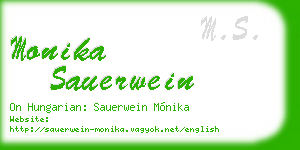 monika sauerwein business card